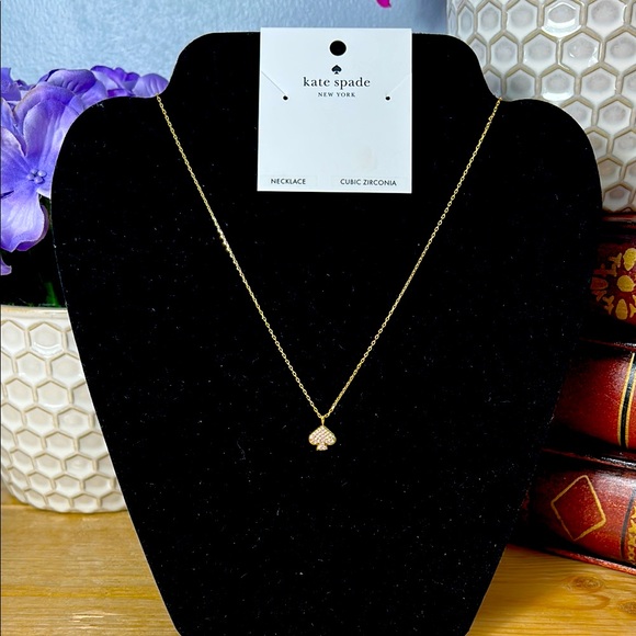 Kate Spade Gold & Silver Toned Spade Pendant Necklace - Picture 1 of 4